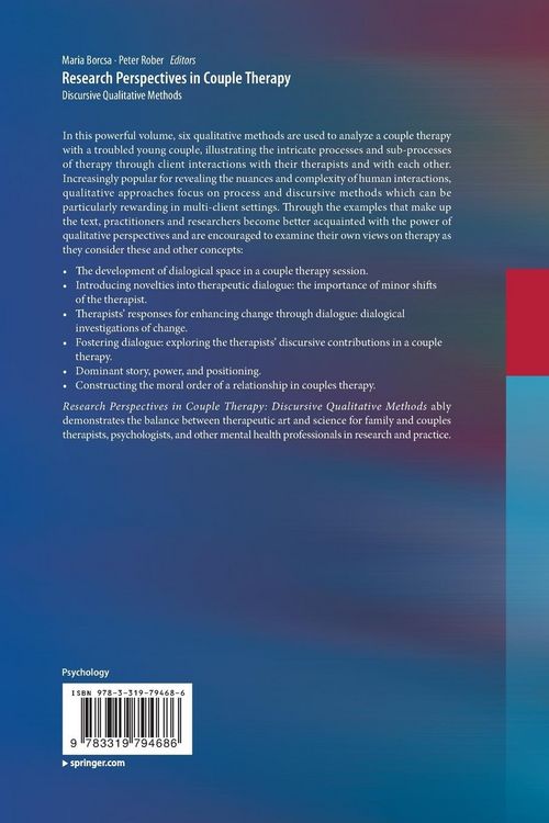 Produktbild: Research Perspectives in Couple Therapy