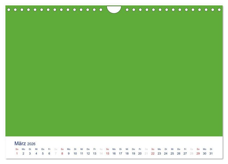 Produktbild: Farbiger Bastelkalender (Wandkalender 2026 DIN A4 quer), CALVENDO Monatskalender