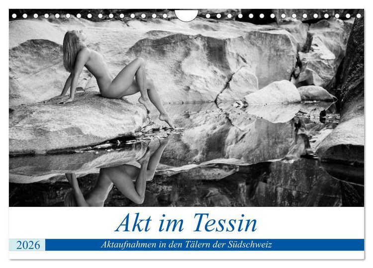 Produktbild: Akt im Tessin (Wandkalender 2026 DIN A4 quer), CALVENDO Monatskalender