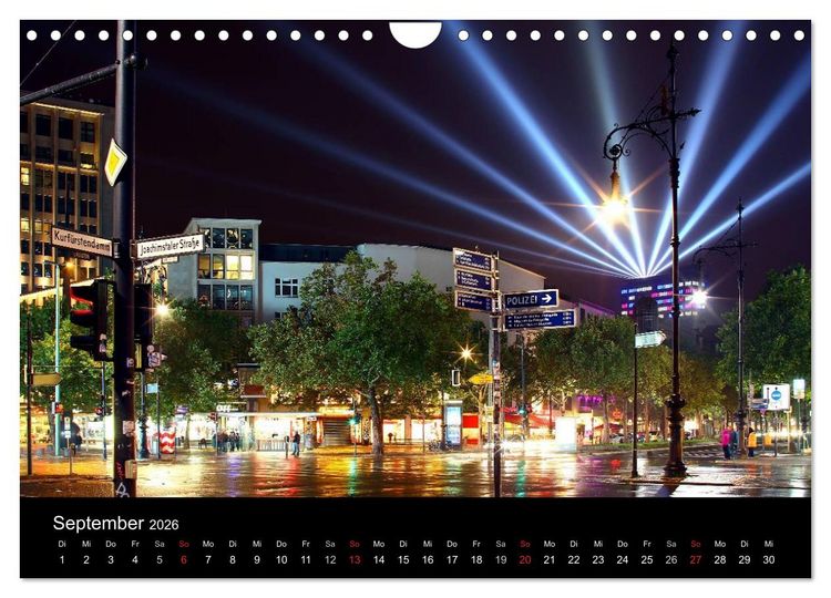 Produktbild: BERLIN ZUR BLAUEN STUNDE (Wandkalender 2026 DIN A4 quer), CALVENDO Monatskalender