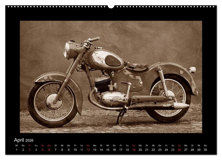 Produktbild: Motorrad Oldtimer aus &Ouml;sterreich (hochwertiger Premium Wandkalender 2026 DIN A2 quer), Kunstdruck in Hochglanz