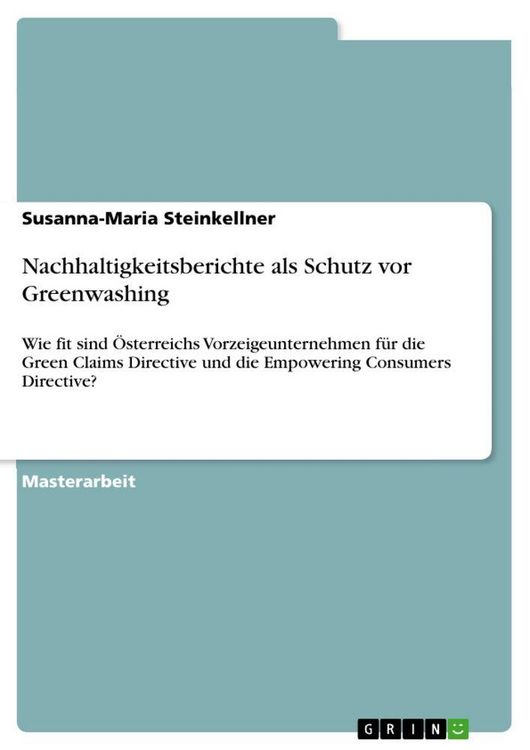 Produktbild: Nachhaltigkeitsberichte als Schutz vor Greenwashing