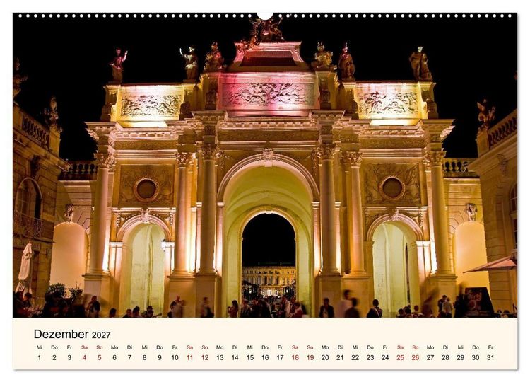Produktbild: Nancy und Metz &ndash; Kulturelle Sch&auml;tze in Lothringen (Wandkalender 2027 DIN A2 quer), CALVENDO Monatskalender