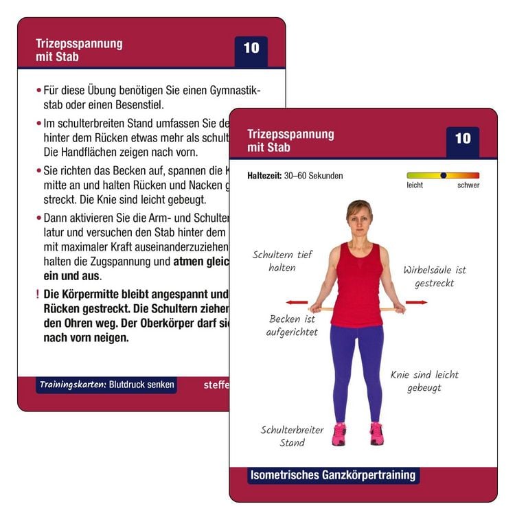Produktbild: Trainingskarten Blutdruck senken