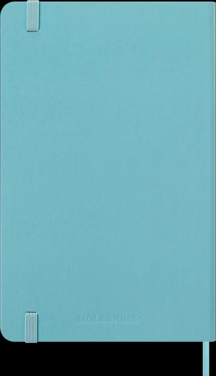 Produktbild: Moleskine 18 Monate Wochen Notizkalender 2025/2026, L/A5, 1 Wo = 1 Seite, rechts linierte Seite, fester Einband, Aquamarin