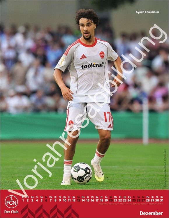 Produktbild: 1. FC N&uuml;rnberg Posterkalender 2027