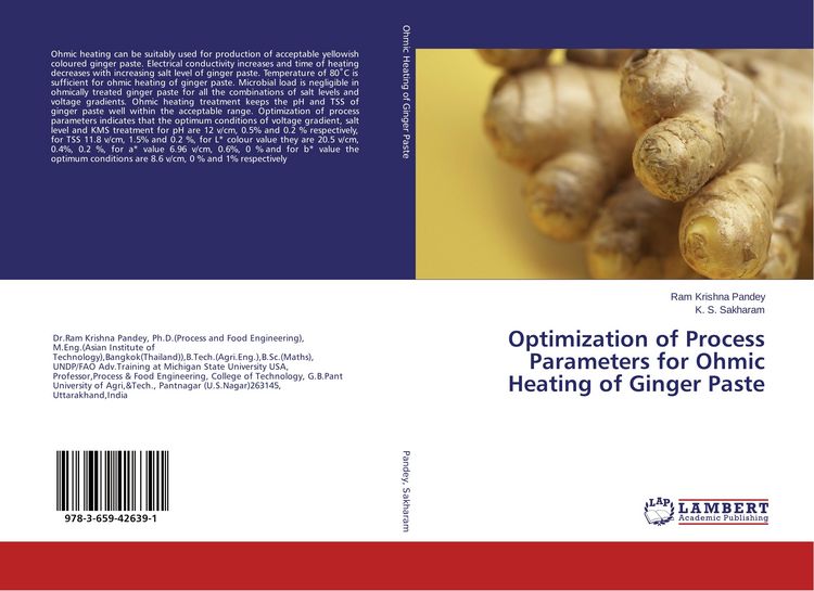 Produktbild: Optimization of Process Parameters for Ohmic Heating of Ginger Paste