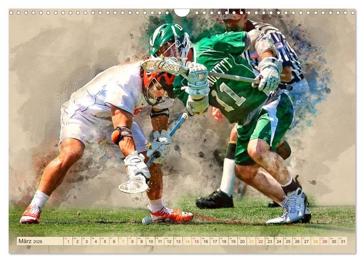 Produktbild: Ich liebe Lacrosse (Wandkalender 2026 DIN A3 quer), CALVENDO Monatskalender