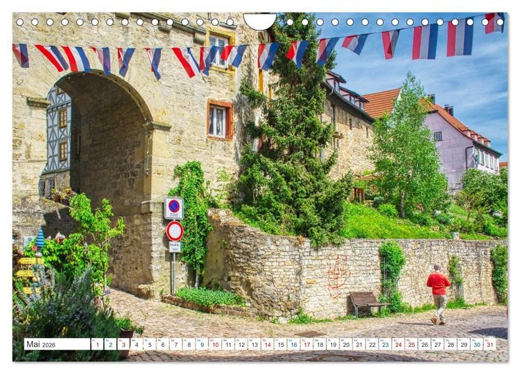 Produktbild: Bad Wimpfen - Kurstadt am Neckar (Wandkalender 2026 DIN A4 quer), CALVENDO Monatskalender