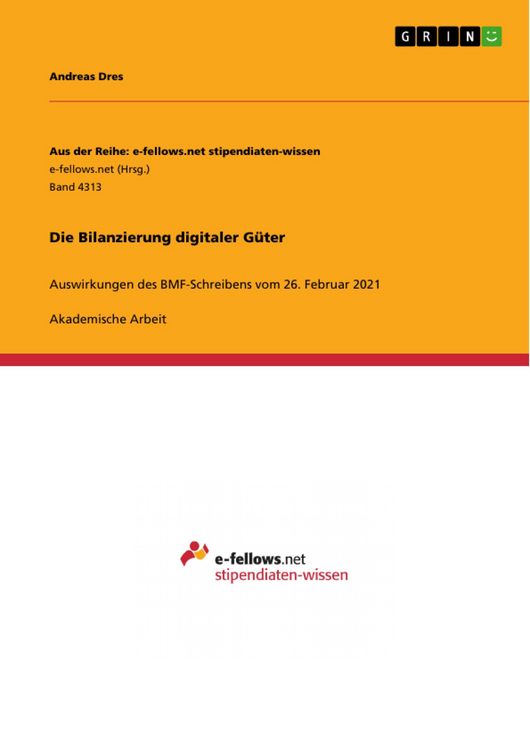 Produktbild: Die Bilanzierung digitaler G&uuml;ter