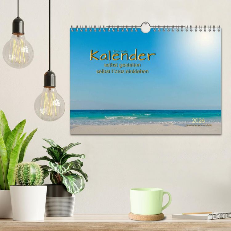 Produktbild: Kalender - selbst gestalten, Fotos selbst einkleben (Wandkalender 2026 DIN A4 quer), CALVENDO Monatskalender