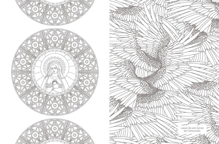 Produktbild: Inspiration Engel &ndash;&nbsp;50 spirituelle Motive zum Ausmalen f&uuml;r mehr Entspannung