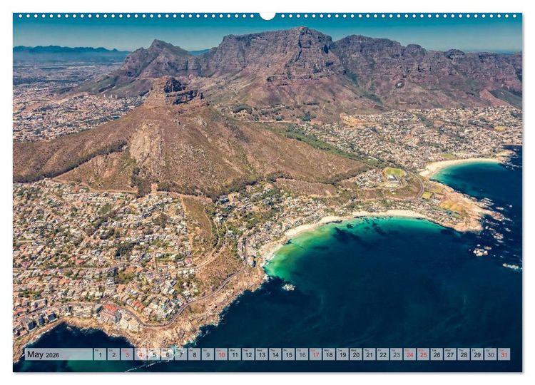 Produktbild: Cape Town - The Mother City (High Quality Premium Wall Calendar 2026 DIN A2 landscape),CALVENDO 12 Month Wall Calendar