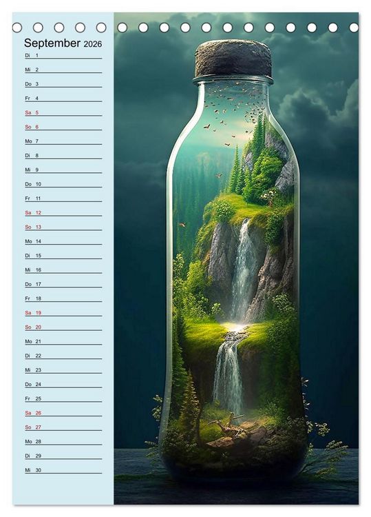 Produktbild: Voll die Flasche (Tischkalender 2026 DIN A5 hoch), CALVENDO Monatskalender