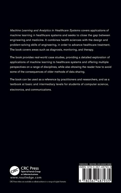 Produktbild: Machine Learning and Analytics in Healthcare Systems