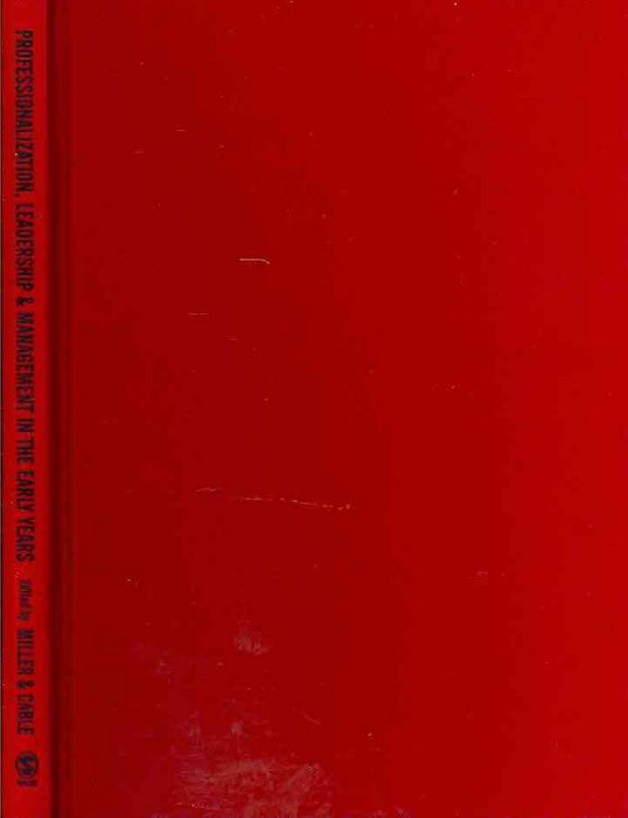 Produktbild: Professionalization, Leadership and Management in the Early Years