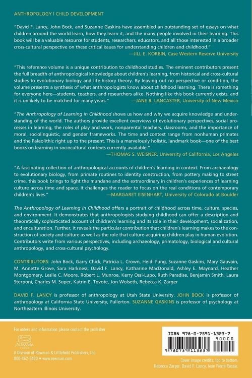 Produktbild: Anthropology of Learning in Childhood