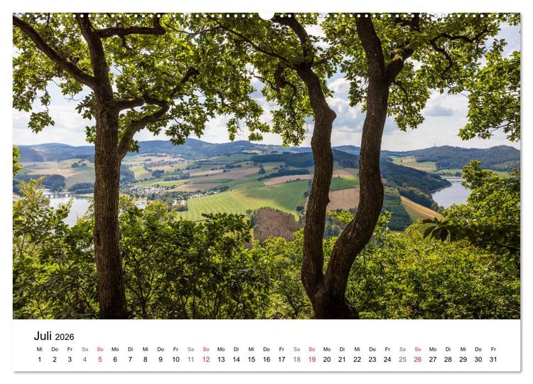 Produktbild: SAUERLAND &ndash; Besondere Orte (hochwertiger Premium Wandkalender 2026 DIN A2 quer), Kunstdruck in Hochglanz