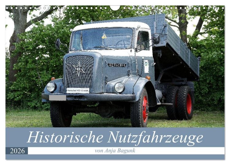 Produktbild: Historische Nutzfahrzeuge (Wandkalender 2026 DIN A3 quer), CALVENDO Monatskalender