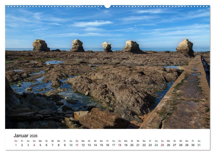 Produktbild: Vend&eacute;e - Bilder von der C&ocirc;te de Lumi&egrave;re (Wandkalender 2026 DIN A2 quer), CALVENDO Monatskalender