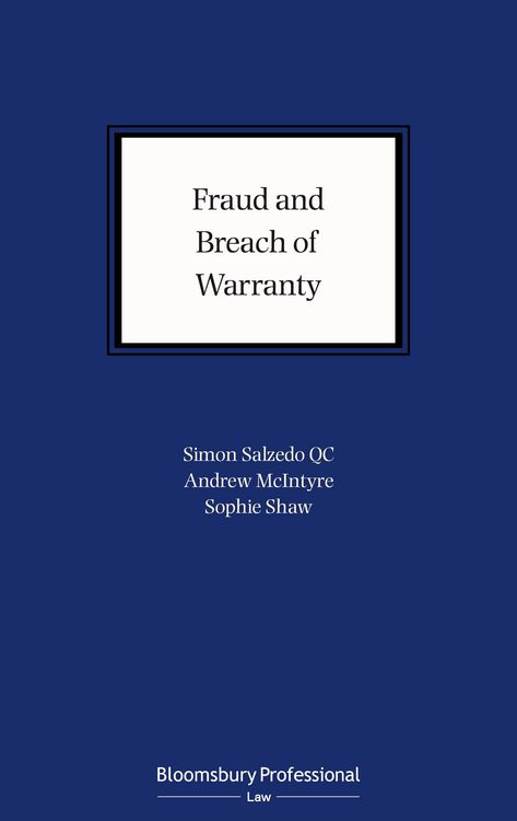 Produktbild: Salzedo Kc, S: Fraud and Breach of Warranty