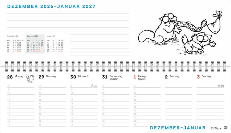 Produktbild: Simons Katze B&uuml;roplaner 2027