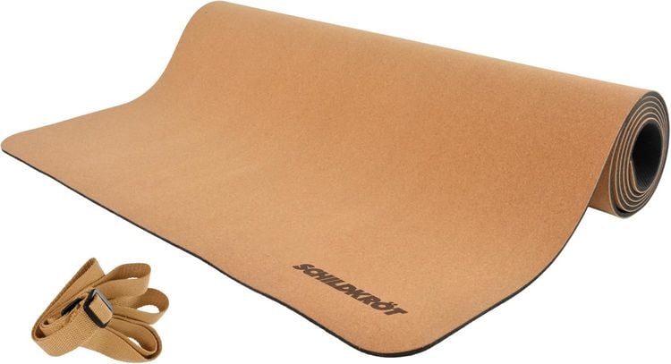 Produktbild: Schildkr&ouml;t 960265 - Kork Yogamatte inkl. Yogagurt, Naturkork & Naturkautschuk, 183x61x0,4cm