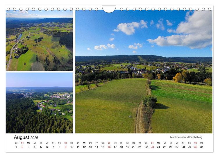 Produktbild: Luftaufnahmen rund um den Ochsenkopf (Wandkalender 2026 DIN A4 quer), CALVENDO Monatskalender