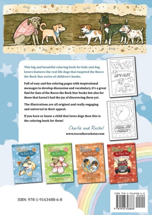 Produktbild: Rocco's Totally Pawsome Coloring Book For Dog Lovers