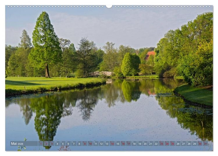 Produktbild: Das Steinfurter Bagno im Wandel der Jahreszeiten (hochwertiger Premium Wandkalender 2026 DIN A2 quer), Kunstdruck in Hochglanz