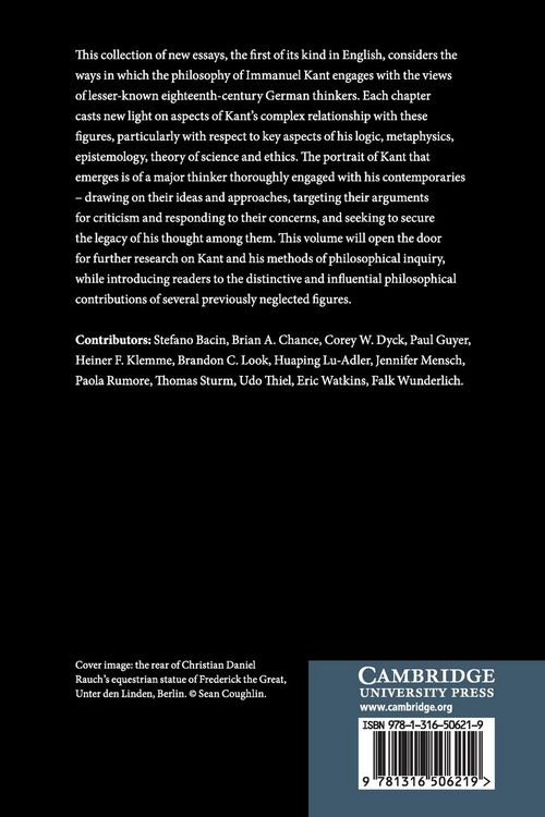 Produktbild: Kant and His German Contemporaries