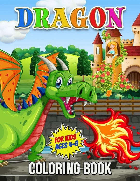 Produktbild: Dragon Coloring Book for Kids Ages 4-8