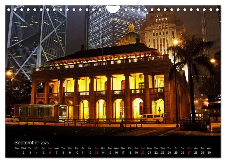 Produktbild: Monuments of Hong Kong 2026 (Wall Calendar 2026 DIN A4 landscape), CALVENDO 12 Month Wall Calendar