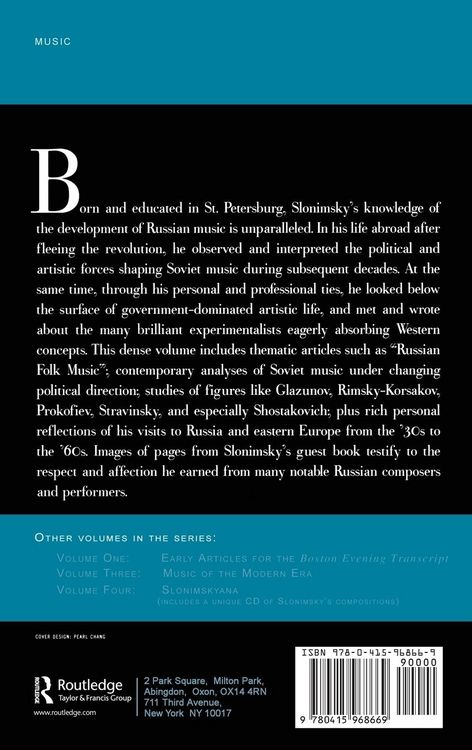 Produktbild: Nicolas Slonimsky