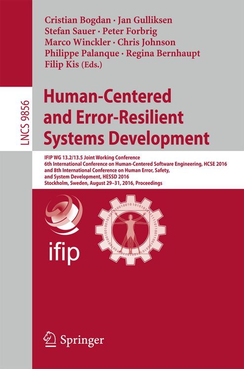 Produktbild: Human-Centered and Error-Resilient Systems Development