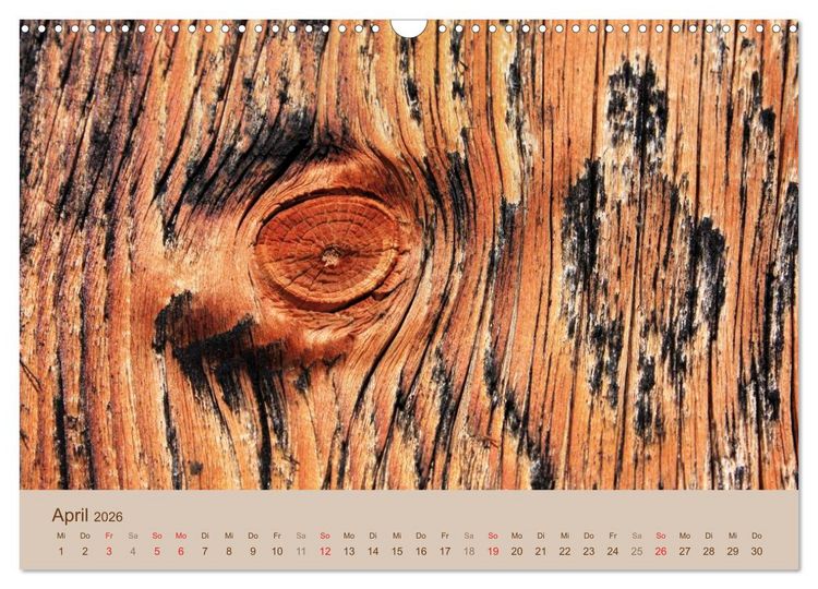 Produktbild: Farben des Holzes (Wandkalender 2026 DIN A3 quer), CALVENDO Monatskalender