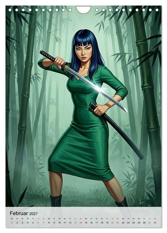Produktbild: Ninja-Girls (Wandkalender 2027 DIN A4 hoch), CALVENDO Monatskalender