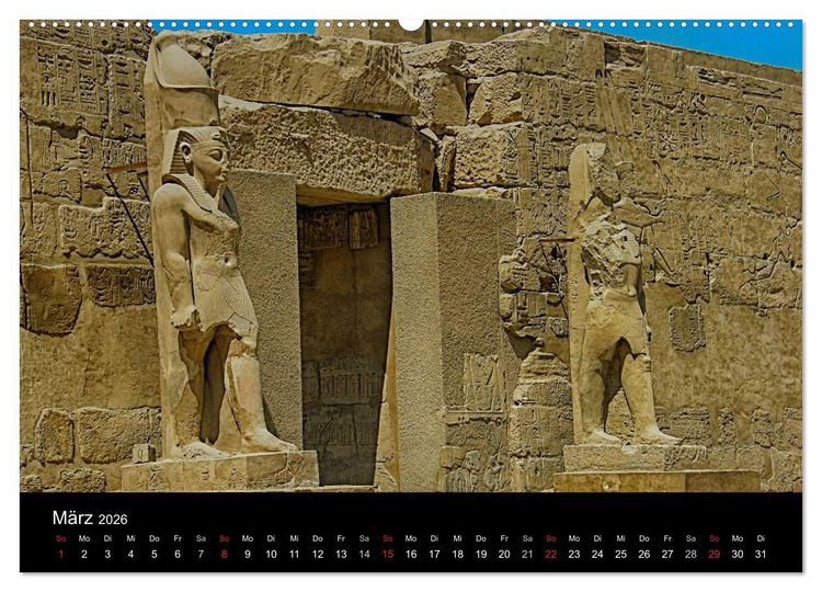 Produktbild: Luxor in Bildern - Auf den Spuren des antiken &Auml;gypten in Theben Ost und Theben West (hochwertiger Premium Wandkalender 2026 DIN A2 quer), Kunstdruck in Hochglanz