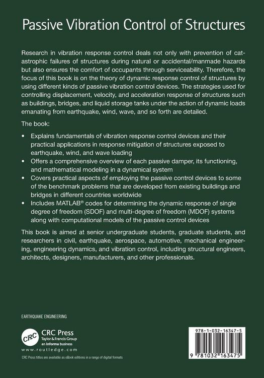 Produktbild: Passive Vibration Control of Structures