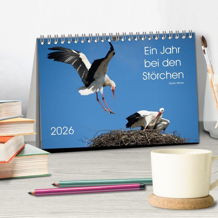 Produktbild: Ein Jahr bei den St&ouml;rchen (Tischkalender 2026 DIN A5 quer), CALVENDO Monatskalender