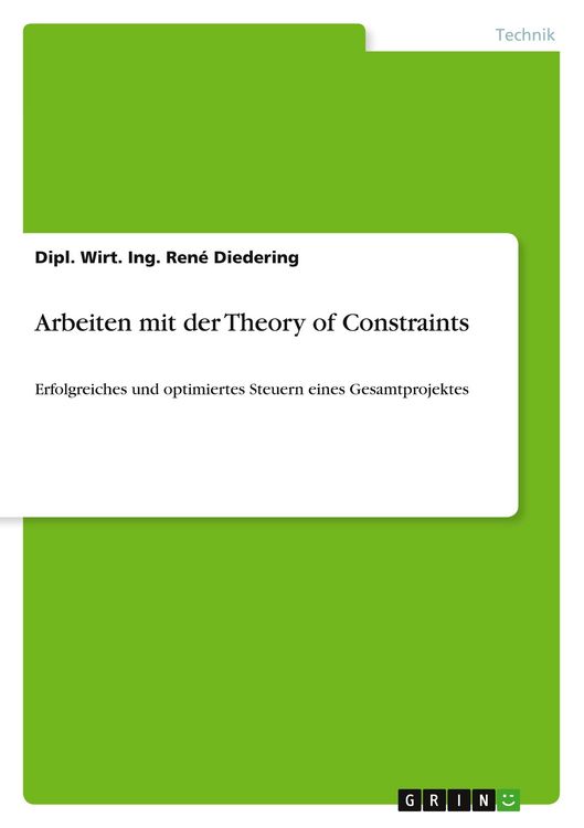 Produktbild: Arbeiten mit der Theory of Constraints
