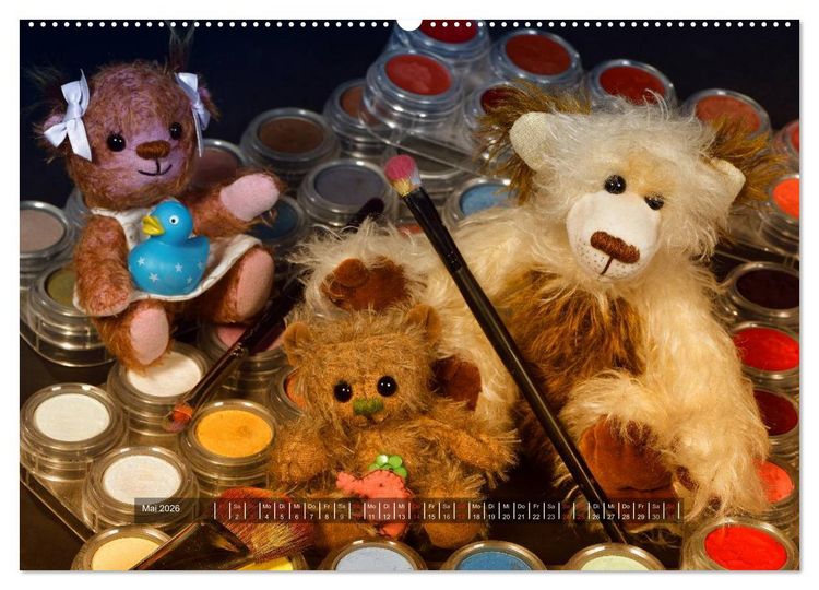 Produktbild: Die Teddys sind los (Wandkalender 2026 DIN A2 quer), CALVENDO Monatskalender