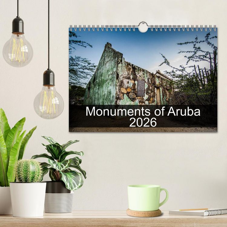 Produktbild: Monuments of Aruba 2026 (Wall Calendar 2026 DIN A4 landscape), CALVENDO 12 Month Wall Calendar