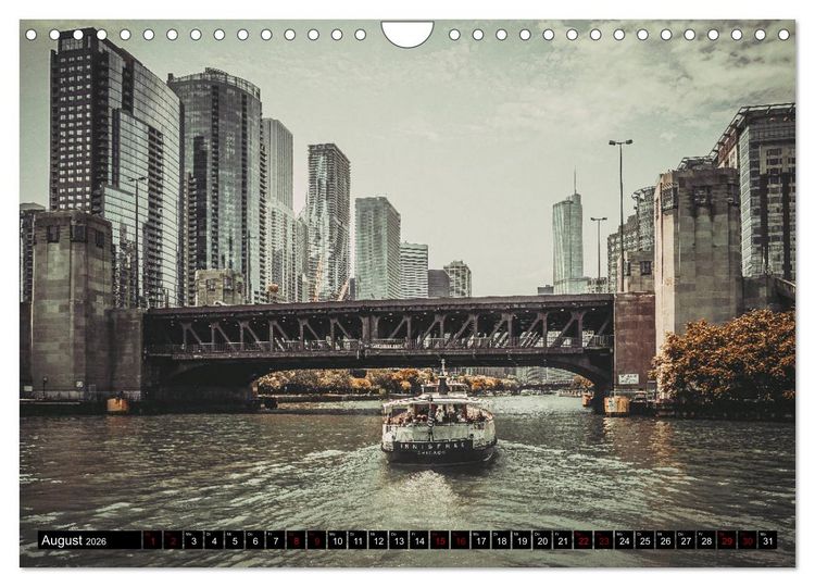Produktbild: Metropole Chicago (Wandkalender 2026 DIN A4 quer), CALVENDO Monatskalender