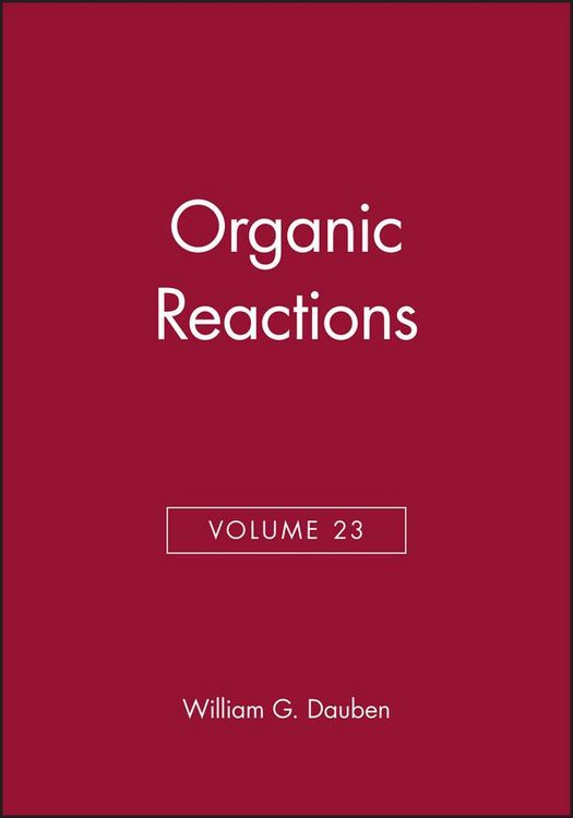 Produktbild: Dauben, W: Organic Reactions, Volume 23