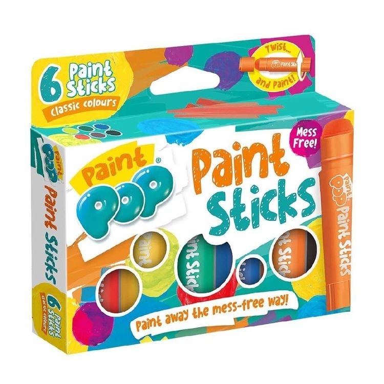 Produktbild: Paint Pop: Paint Sticks 6-Pack (klassische Farben)
