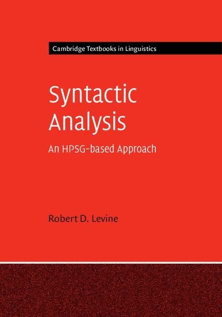 Produktbild: Syntactic Analysis