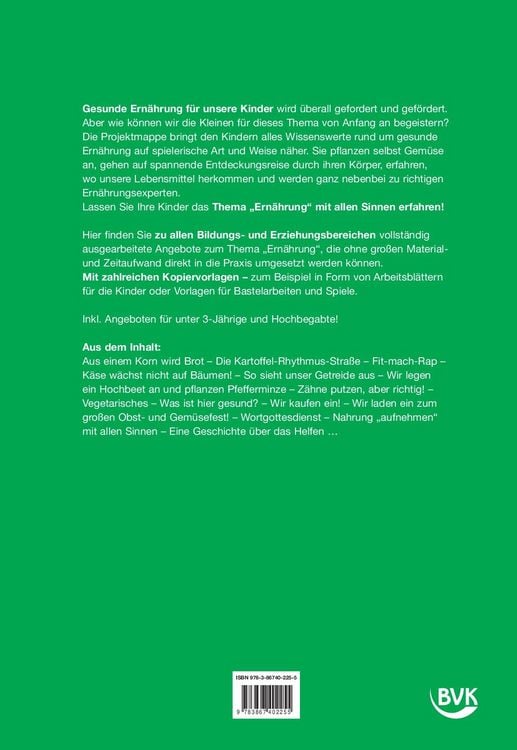 Produktbild: Kita aktiv Projektmappe Ern&auml;hrung