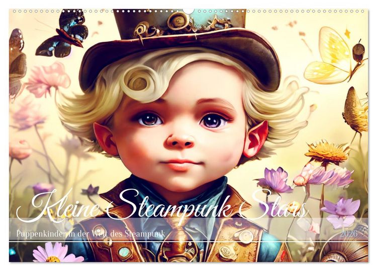 Produktbild: Kleine Steampunk Stars (Wandkalender 2026 DIN A2 quer), CALVENDO Monatskalender