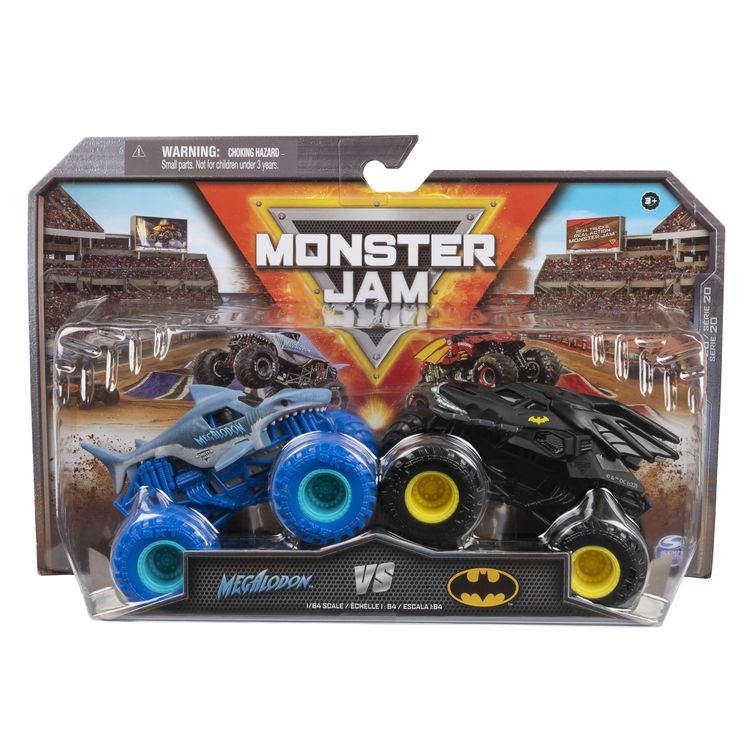 Produktbild: Spin Master - Monster Jam 2 - Pack 1:64 Batman vs Megalodon